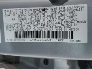 2006 Toyota Tacoma PreRunner with VIN 3TMKU72N86M007623, listed as a Copart auction lot 58655905 with Not provided miles and Salvage title. Bid and sale history available at DreamBid. Image 12.