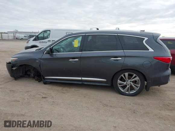 2014 Infiniti QX60 with VIN 5N1AL0MM6EC545890, listed as a IAAI auction lot 41212469 with 125,955 mi miles and . Bid and sale history available at DreamBid. Image 14.