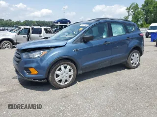 2018 Ford Escape S with VIN 1FMCU0F73JUC77513, listed as a Copart auction lot 56841455 with 97,159 mi miles and Salvage title. Bid and sale history available at DreamBid. Image 1.