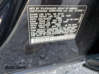 2021 Volkswagen Atlas SE z VIN 1V2JR2CA2MC555416, wystawiony jako Copart lot #53182915 z przebiegiem 96 268 mil mil oraz Szkoda całkowita • Salvage title. Historia ofert i sprzedaży dostępna na DreamBid. Obrazek 13.