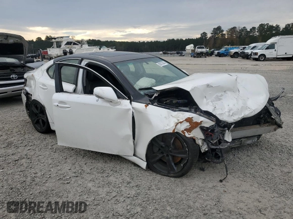 2013 Lexus IS with VIN JTHBE5C29D5031596, listed as a Copart auction lot 80973604 with 133,409 mi miles and Salvage Title. Bid and sale history available at carsss.com. Image 4.