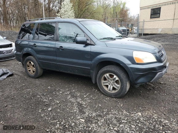 2004 Honda Pilot EX with VIN 5FNYF18414B011031, listed as a Copart auction lot 51757545 with 0 mi miles and Salvage Title. Bid and sale history available at carsss.com. Image 4.