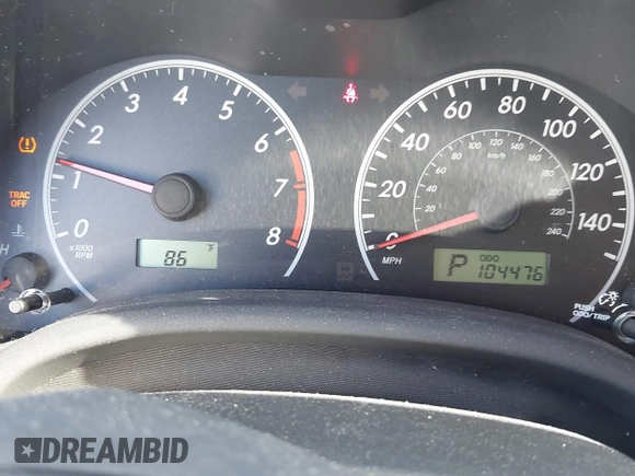 2012 Toyota Corolla L with VIN 5YFBU4EE8CP061390, listed as a IAAI auction lot 41872545 with 104,476 mi miles. Bid and sale history available at carsss.com. Image 7.