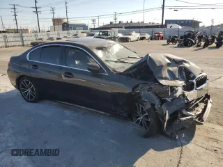 2022 BMW 3 Series 330i with VIN 3MW5R1J04N8C27833, listed as a Copart auction lot 72498634 with 0 mi miles and Salvage Title. Bid and sale history available at carsss.com. Image 4.