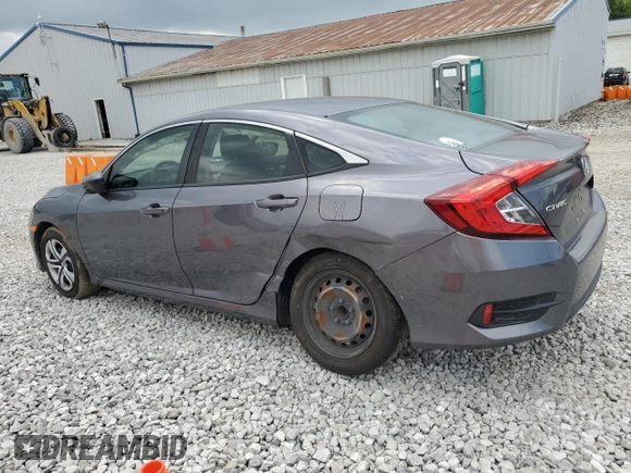 2017 Honda Civic LX with VIN 19XFC2F55HE070967, listed as a Copart auction lot 58773025 with 81,177 mi miles and Salvage title. Bid and sale history available at DreamBid. Image 2.