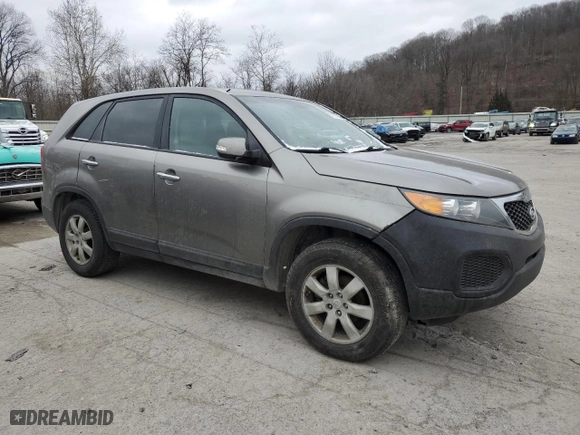 2011 Kia Sorento LX with VIN 5XYKT3A18BG006439, listed as a Copart auction lot 87357904 with 179,266 mi miles and Clean Title. Bid and sale history available at carsss.com. Image 4.
