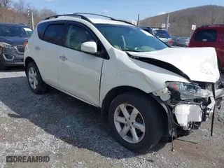 2009 Nissan Murano SL with VIN JN8AZ18W49W113053, listed as a IAAI auction lot 41733283 with 136,229 mi miles. Bid and sale history available at carsss.com. Image 1.