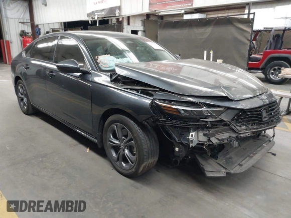 2024 Honda Accord EX-L with VIN 1HGCY2F64RA030186, listed as a IAAI auction lot 42762402 with 28,334 mi miles and . Bid and sale history available at DreamBid. Image 1.