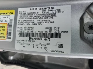 2015 Ford Fusion SE with VIN 3FA6P0HD9FR152676, listed as a Copart auction lot 54693845 with 218,192 mi miles and Clean Title. Bid and sale history available at carsss.com. Image 12.