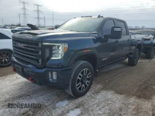 2022 GMC Sierra 3500HD AT4 z VIN 1GT49VEY9NF233544, wystawiony jako Copart lot #45910965 z przebiegiem 97 950 mil mil oraz Szkoda całkowita • Salvage title. Historia ofert i sprzedaży dostępna na DreamBid. Obrazek 1.