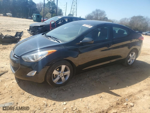 2013 Hyundai Elantra GLS with VIN 5NPDH4AE2DH385307, listed as a Copart auction lot 49011685 with 187,731 mi miles and Salvage Title. Bid and sale history available at carsss.com. Image 1.