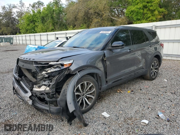 2021 Ford Explorer ST z VIN 1FM5K8GC0MGA51702, wystawiony jako Copart lot #52590915 z przebiegiem 57 667 mil mil oraz Szkoda całkowita • Salvage title. Historia ofert i sprzedaży dostępna na DreamBid. Obrazek 1.