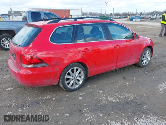 2012 Volkswagen Jetta SportWagen TDI with VIN 3VWPL7AJ0CM684682, listed as a IAAI auction lot 41680632 with 124,721 mi miles. Bid and sale history available at carsss.com. Image 4.