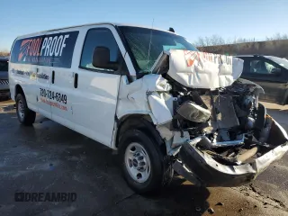 2020 GMC Savana Cargo Van with VIN 1GTZ7HFP8L1134064, listed as a Copart auction lot 82175024 with 94,609 mi miles and Salvage Title. Bid and sale history available at carsss.com. Image 4.