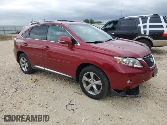 2011 Lexus RX 350 with VIN 2T2ZK1BA2BC061870, listed as a Copart auction lot 55673995 with 82,418 mi miles and Salvage title. Bid and sale history available at DreamBid. Image 4.
