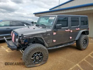 2016 Jeep Wrangler Unlimited Sport with VIN 1C4BJWDG3GL328036, listed as a Copart auction lot 45905265 with 119,429 mi miles and Salvage title. Bid and sale history available at DreamBid. Image 1.