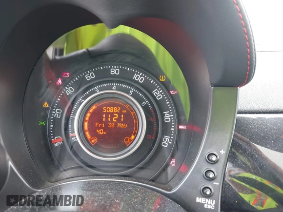2012 FIAT 500 Abarth with VIN 3C3CFFFH6CT351907, listed as a IAAI auction lot 42385853 with 50,882 mi miles and . Bid and sale history available at DreamBid. Image 7.