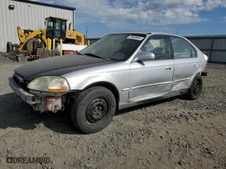 1996 Honda Civic EX with VIN 1HGEJ8645TL004349, listed as a Copart auction lot 72640994 with 241,878 mi miles and Salvage Title. Bid and sale history available at carsss.com. Image 1.