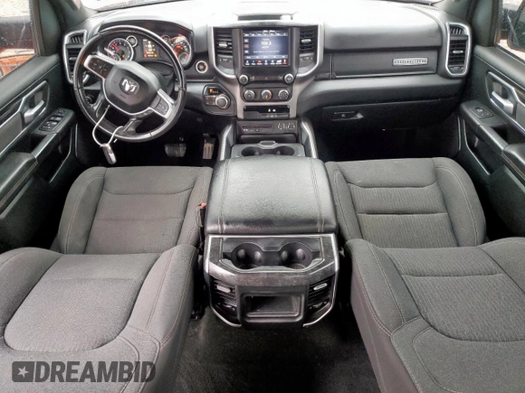2019 Ram 1500 Big Horn с VIN 1C6SRFFT5KN879592, выставлен на аукционе Copart как лот 59029515 с пробегом 96 470 миль миль и Списание • Salvage title. История ставок и продаж доступна на DreamBid. Изображение 8.