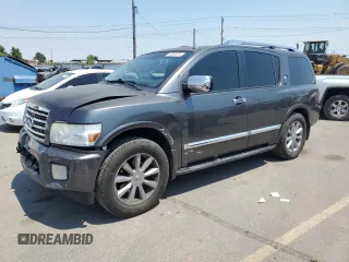 2010 Infiniti QX56 with VIN 5N3ZA0NE2AN907574, listed as a Copart auction lot 63030074 with 235,798 mi miles and Salvage Title. Bid and sale history available at carsss.com. Image 1.