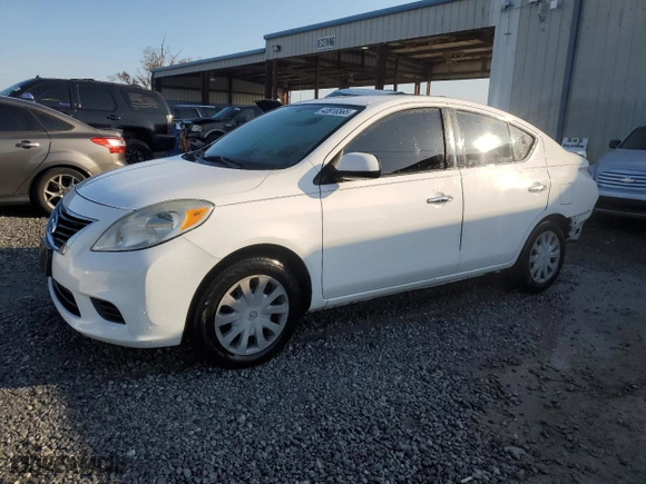 2014 Nissan Versa S with VIN 3N1CN7AP5EL860315, listed as a Copart auction lot 43916565 with 78,698 mi miles and Salvage Title. Bid and sale history available at carsss.com. Image 1.