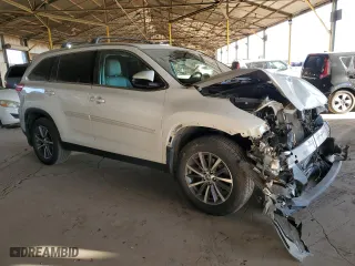 2019 Toyota Highlander SE with VIN 5TDJZRFH8KS723817, listed as a Copart auction lot 50192545 with 69,655 mi miles and Salvage Title. Bid and sale history available at carsss.com. Image 4.