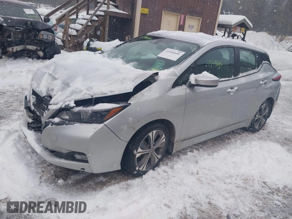 2021 Nissan LEAF SV with VIN 1N4AZ1CVXMC557032, listed as a IAAI auction lot 41544646 with 23,918 mi miles and . Bid and sale history available at DreamBid. Image 17.