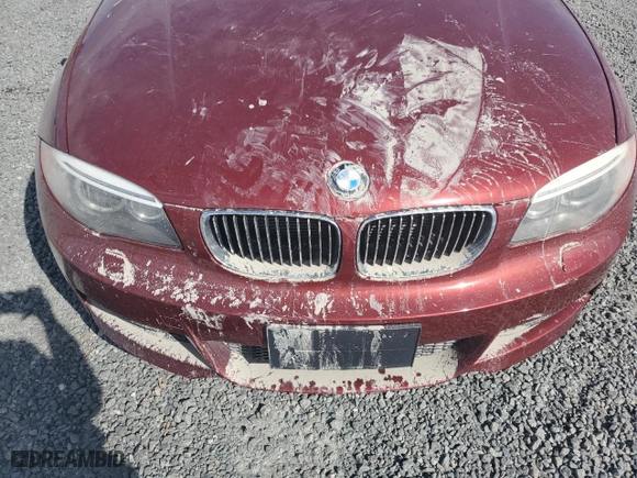 2012 BMW 1 Series 135i with VIN WBAUN7C5XCVM26740, listed as a Copart auction lot 75438554 with 0 mi miles and Salvage Title. Bid and sale history available at carsss.com. Image 11.