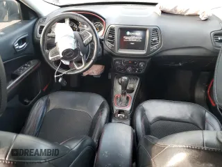2020 Jeep Compass Trailhawk with VIN 3C4NJDDBXLT196297, listed as a Copart auction lot 87486584 with 108,766 mi miles and Salvage Title. Bid and sale history available at carsss.com. Image 8.