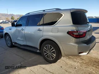 2021 Nissan Armada SL with VIN JN8AY2BA3M9373974, listed as a Copart auction lot 80250994 with 80,141 mi miles and Salvage Title. Bid and sale history available at carsss.com. Image 2.