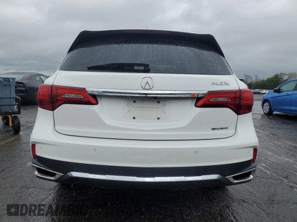 2020 Acura MDX Technology with VIN 5J8YD4H5XLL047443, listed as a Copart auction lot 56631525 with 49,526 mi miles and Salvage title. Bid and sale history available at DreamBid. Image 6.