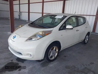 2012 Nissan LEAF SL with VIN JN1AZ0CP6CT018088, listed as a IAAI auction lot 42176194 with 53,037 mi miles. Bid and sale history available at carsss.com. Image 2.