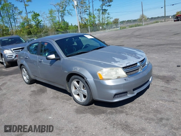 2013 Dodge Avenger with VIN 1C3CDZAB4DN661517, listed as a IAAI auction lot 41886529 with 141,596 mi miles and . Bid and sale history available at DreamBid. Image 1.
