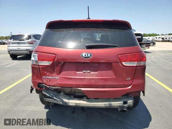 2016 Kia Sorento LX with VIN 5XYPGDA57GG132298, listed as a Copart auction lot 59371125 with 243,646 mi miles and Salvage title. Bid and sale history available at DreamBid. Image 6.