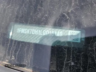 2020 Ford Explorer XLT z VIN 1FMSK7DH1LGD16140, wystawiony jako Copart lot #53114445 z przebiegiem 83 164 mil mil oraz Szkoda całkowita • Salvage title. Historia ofert i sprzedaży dostępna na DreamBid. Obrazek 13.