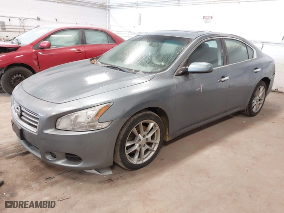 2012 Nissan Maxima 3.5 SV with VIN 1N4AA5AP3CC837750, listed as a IAAI auction lot 41265153 with 202,931 mi miles. Bid and sale history available at carsss.com. Image 2.