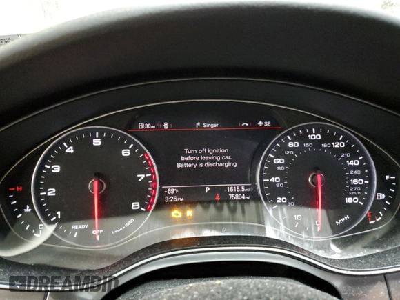 2016 Audi A7 3.0 Prestige with VIN WAU2GAFC8GN002116, listed as a Copart auction lot 40083493 with 75,804 mi miles. Bid and sale history available at carsss.com. Image 9.