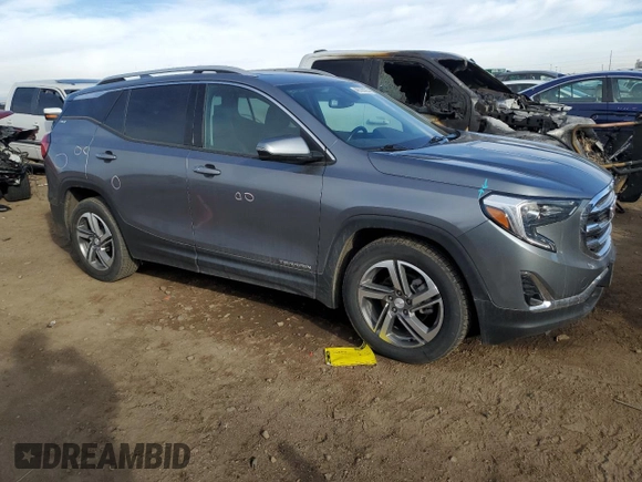 2020 GMC Terrain SLT with VIN 3GKALPEV3LL300619, listed as a Copart auction lot 46183725 with 73,427 mi miles and Salvage Title. Bid and sale history available at carsss.com. Image 4.