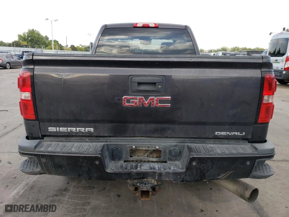 2015 GMC Sierra 2500HD Denali with VIN 1GT120E83FF603057, listed as a Copart auction lot 74940374 with 0 mi miles and Salvage Title. Bid and sale history available at carsss.com. Image 6.