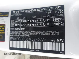 2021 Mercedes-Benz GLC 300 z VIN W1N0G8DB5MV276777, wystawiony jako IAAI lot #42451723 z przebiegiem 71 022 mil mil oraz . Historia ofert i sprzedaży dostępna na DreamBid. Obrazek 9.