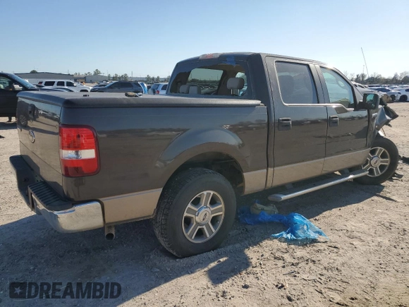 2005 Ford F-150 XLT with VIN 1FTRW12W65KD95732, listed as a Copart auction lot 48598155 with 195,368 mi miles and Salvage Title. Bid and sale history available at DreamBid. Image 3.