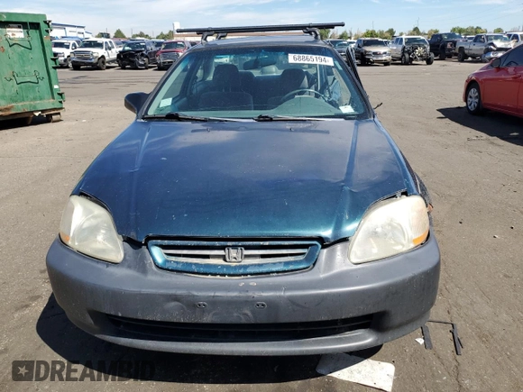 1998 Honda Civic DX with VIN 1HGEJ6224WL042927, listed as a Copart auction lot 68865194 with 117,624 mi miles and Non Repairable. Bid and sale history available at DreamBid. Image 5.