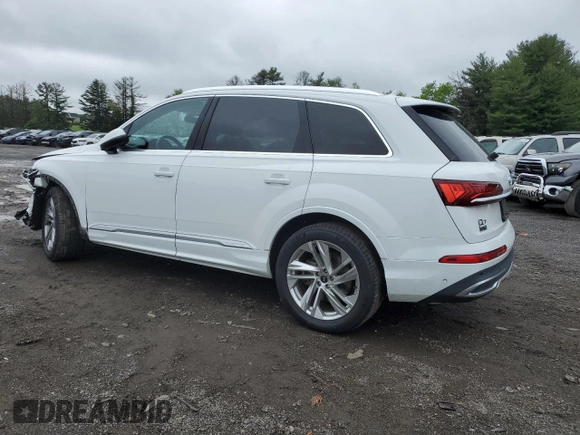 2021 Audi Q7 Premium Plus с VIN WA1LXAF70MD013083, выставлен на аукционе Copart как лот 56216055 с пробегом 71 581 миль миль и Списание • Salvage title. История ставок и продаж доступна на DreamBid. Изображение 2.