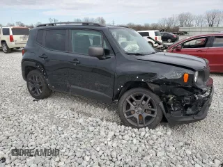 2021 Jeep Renegade 80th Anniversary with VIN ZACNJDBB0MPM33663, listed as a Copart auction lot 47292215 with Not provided miles and Salvage title. Bid and sale history available at DreamBid. Image 4.