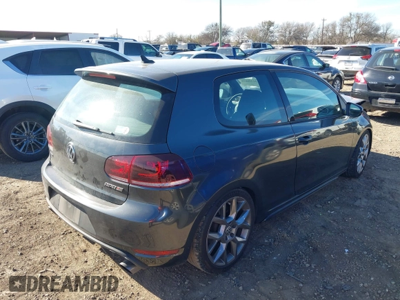 2012 Volkswagen GTI w/Conv & Sunroof with VIN WVWEV7AJ6CW161963, listed as a IAAI auction lot 41398810 with 172,582 mi miles and . Bid and sale history available at DreamBid. Image 4.