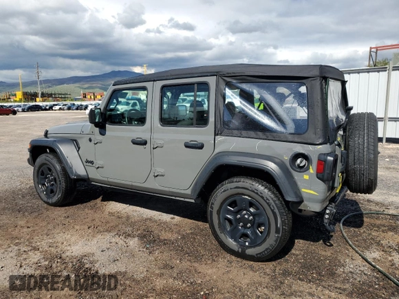2023 Jeep Wrangler Sport with VIN 1C4HJXDG9PW699538, listed as a Copart auction lot 44275595 with 23,331 mi miles and Clean Title. Bid and sale history available at DreamBid. Image 2.