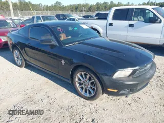 2010 Ford Mustang V6 with VIN 1ZVBP8AN0A5163231, listed as a IAAI auction lot 41876384 with 113,419 mi miles. Bid and sale history available at carsss.com. Image 1.