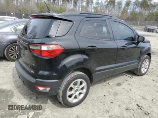 2020 Ford EcoSport SE with VIN MAJ6S3GL3LC327829, listed as a Copart auction lot 49711485 with 42,396 mi miles and Salvage Title. Bid and sale history available at carsss.com. Image 3.