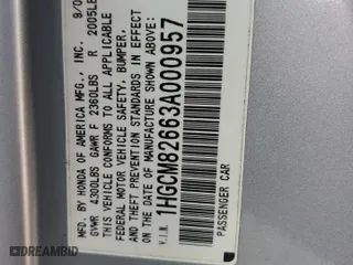 2003 Honda Accord Cpe EX with VIN 1HGCM82663A000957, listed as a Copart auction lot 48186235 with 262,197 mi miles and Clean Title. Bid and sale history available at carsss.com. Image 12.