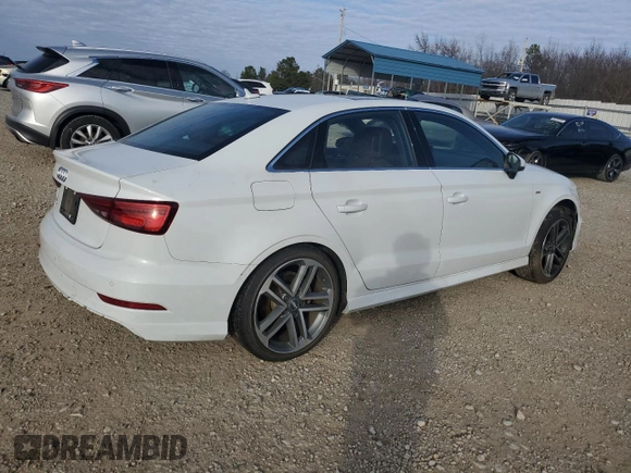 2017 Audi A3 Sedan Premium Plus with VIN WAUGUGFF8H1076138, listed as a Copart auction lot 86173614 with 112,733 mi miles and Salvage Title. Bid and sale history available at carsss.com. Image 3.